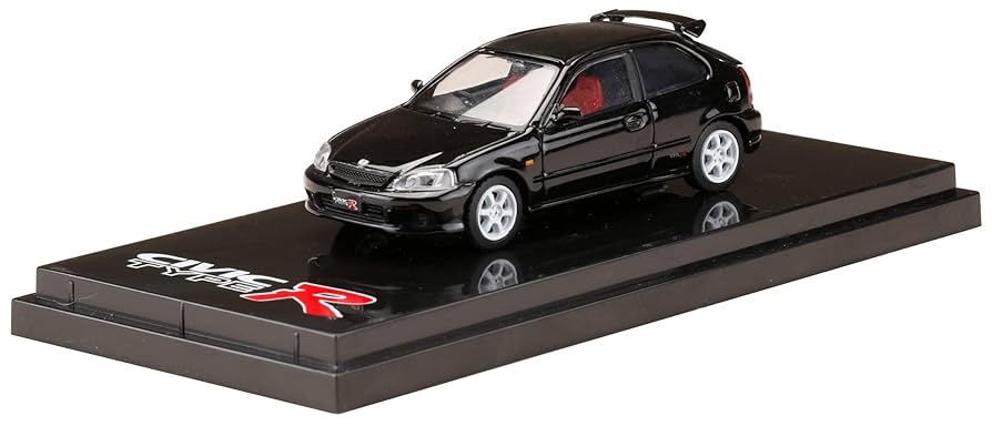 【カスタム品】HONDA CIVIC TYPE-R EK9 1/64 ミニカー Amazon | HJ64 1/64 ホンダシビック TYPE R (EK9) 1997 カスタム